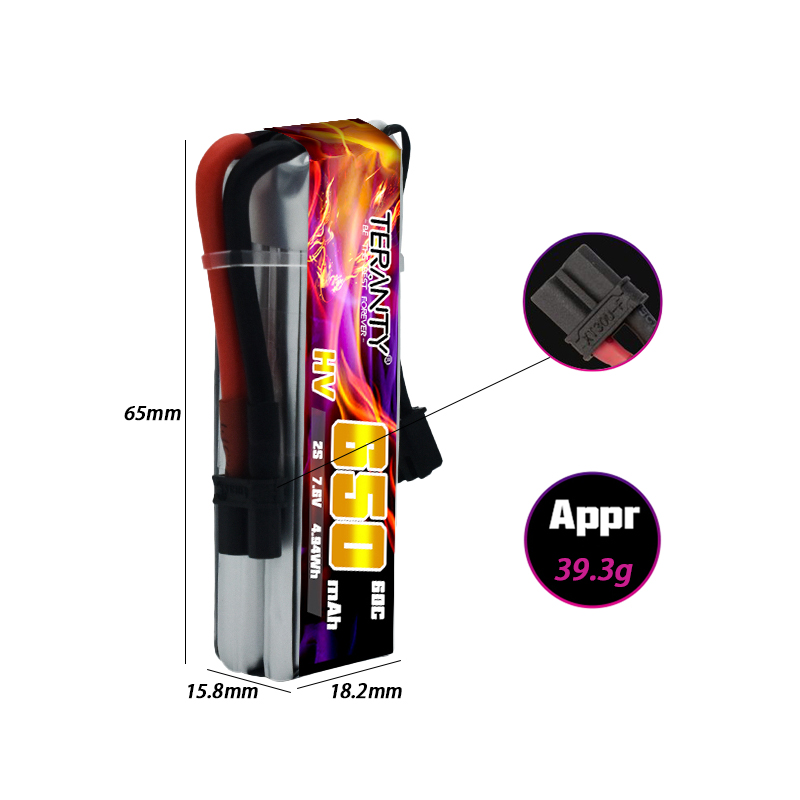 2/4/6/10PCS TERANTY 650mAh 2S  - đánh giá và giá Drone Battery Lipo