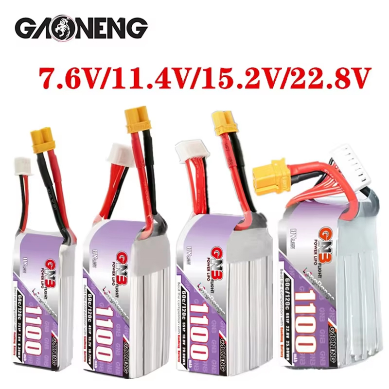GNB 1100mAh 2S 3S 4S 6S 60C/12 - đánh giá và giá Drone Battery Lipo